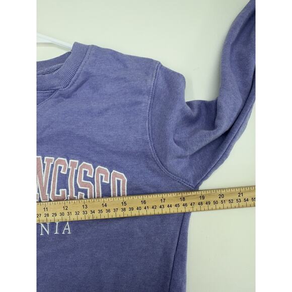 Ocean Beach Sportswear Sweatshirt Size Small Purple San Francisco California - Picture 8 of 11